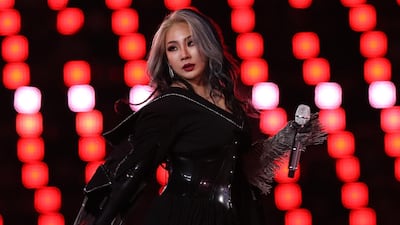 South Korean K-pop singer CL performs during the Closing Ceremony of the PyeongChang 2018 Winter Olympic Games at PyeongChang. Maddie Meyer / Getty