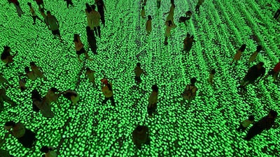 Visitors at the China Film museum in Beijing. AFP