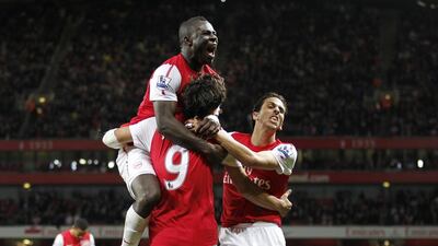 Emmanuel Frimpong during his Arsenal days in 2011. Ian Kington / AFP