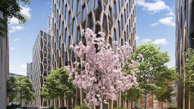 The fourth-floor gardens.