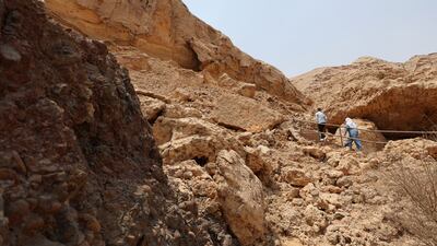 The Faya palaeolandscape in central Sharjah, which is under consideration for Unesco world heritage status. Chris Whiteoak / The National