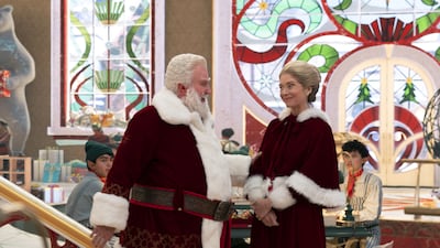 Santa and Mrs Claus (Elizabeth Mitchell) in the reboot of the 1994 Christmas film The Santa Clause
