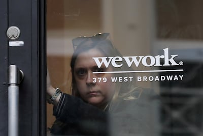 WeWork, listed on the New York Stock Exchange, provides co-working spaces across the world.