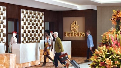 The Emirates First Class lounge at Dubai International Airport has seating for 1,491 passengers. Courtesy Emirates