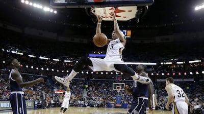 Anthony Davis is scoring 24.9 points per game for the New Orleans Pelicans this season. Gerald Herbert / AP