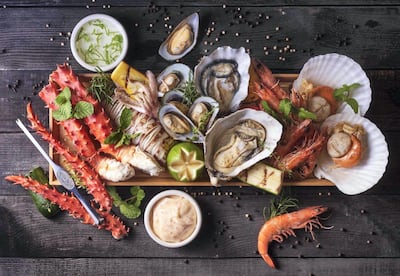 Seafood market at BFF Dubai