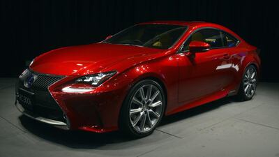 The new Lexus ‘RC 300h’ is seen at the 43rd Tokyo Motor Show. Franck Robichon / EPA