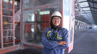 As senior technician, Ms Al Hashimi hopes to show women and girls that they are capable of withstanding these conditions