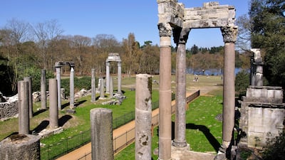 The Leptis Magna columns sit in land owned by the Crown Estate in Windsor Great Park. Alamy