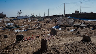 Tooryalai's grave is in a cemetery a few kilometres away from the their home near the Green Village compound in Kabul. Ivan Flores for The National