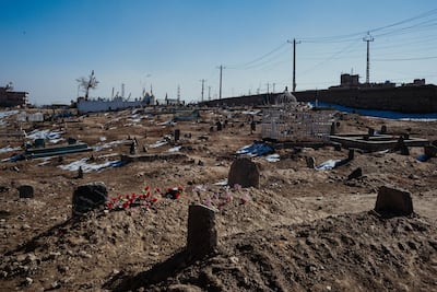 Tooryalai's grave is in a cemetery a few kilometres away from the their home near the Green Village compound in Kabul, January 25th, 2019 - Kabul, Afghanistan. Ivan Flores/The National