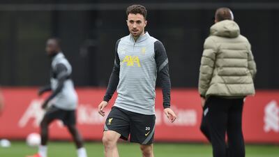 Liverpool midfielder Diogo Jota. Getty