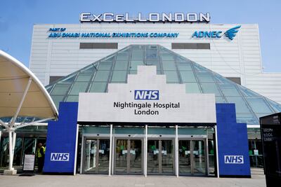 ExCel London was transformed into Britain’s first coronavirus field hospital at the start of the pandemic. Photo: ExCeL London