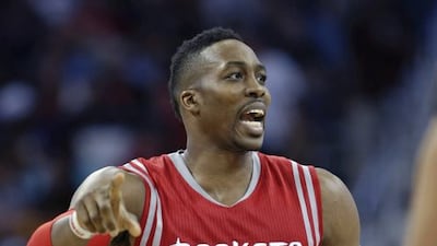 Houston Rockets centre Dwight Howard shown during Wednesday night's NBA win over the New Orleans Pelicans. Gerald Herbert / AP / March 25, 2015
