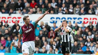 West Ham United's war horse Kevin Nolan scored against his former side in another commanding performance at the heart of the Hammers midfield. Lindsey Parnaby/AFP