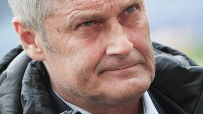 Frankfurt’s head coach Armin Veh prior to the German Bundesliga soccer match between Eintracht Frankfurt and FC Ingolstadt at the Commerzbank-Arena, Germany, 05 March 2016. EPA