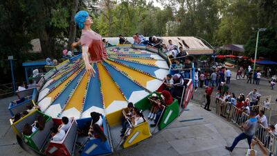 Children celebrate Eid Al Fitr in Damascus, Syria.