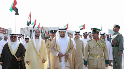 Sheikh Hamdan with Sheikh Mohammed bin Saud bin Saqr Al Qasimi, Crown Prince of Ras Al Khaimah; Sheikh Hasher bin Maktoum, Director-General of Dubai Media Department; Lt Gen Dahi Khalfan Tamim, Deputy Chairman of Police and General Security in Dubai; Lt. Gen Saif Al Sha’far, Undersecretary at the Ministry of Interior, and other dignitaries and family members of the graduates. Wam