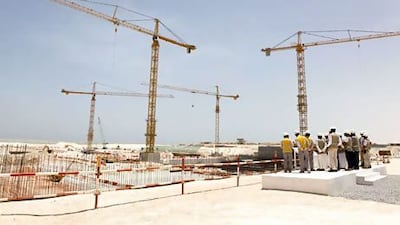 Construction of the nuclear power plant in Baraka. WAM