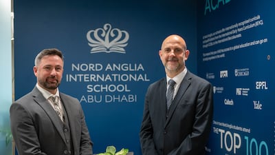 Micheal Connor, founding head of primary, and Liam Cullinan, executive principal of Nord Anglia International School Abu Dhabi