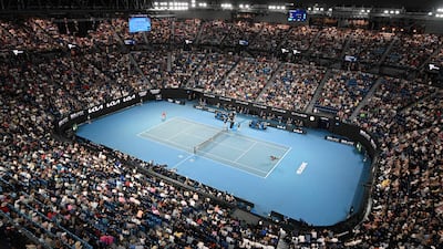 A general view of the Rod Laver Arena during the match. AFP