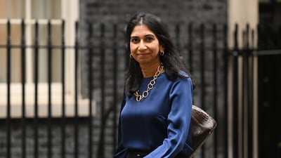 Home Secretary Suella Braverman leaves 10 Downing Street. Getty