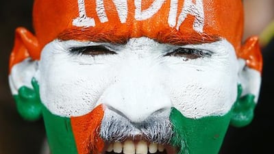 A fan enjoys the atmosphre during the opening match of the Oxigen Masters Champions League 2016 between Libra Legends and Gemini Arabians on January 28, 2016 in Dubai, United Arab Emirates. Francois Nel/Getty Images