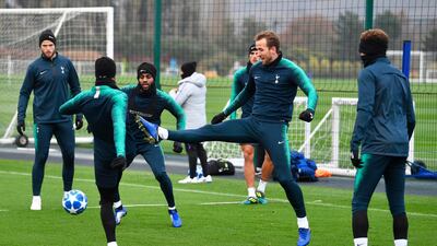 Tottenham Hotspur striker Harry Kane is leading his teams bid to qualify for the knockout stages of the Uefa Champions League. EPA