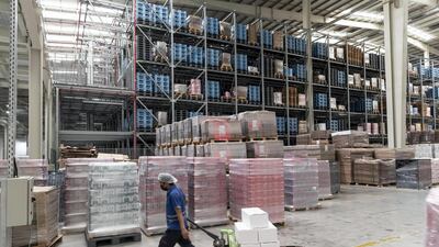 Around 18.1MW of solar photovoltaic generation, backed by 52,056 panels support the full spectrum of the company's water bottling activities. Antonie Robertson/The National