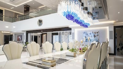 The main dining area can seat 18 people.