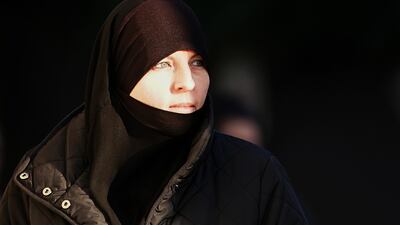 Former member of the Irish Defence Forces Lisa Smith arrives at the Special Criminal Court in Dublin where she is facing terror-related charges. PA