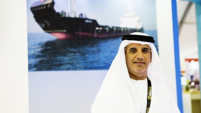 Mohamed Faraj Al Mehairbi, the managing director of Khalid Faraj Shipping, has led his family firm to expand its fleet to service the offshore oil sector in the home country. Christopher Pike / The National
