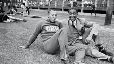 Ralph Metcalfe, right (United States). The former Olympic sprinter and teammate of Jesse Owens at the 1936 Olympics in Berlin was a member of the US House of Representatives, the lower house of the country's bicameral legislature. AP Photo