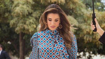 Queen Rania steps out in matching Zara outfit for appearance in Amman. Instagram