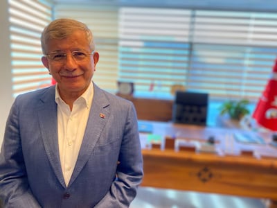 Ahmet Davutoglu wants all countries in the region to sever ties with Israel after the Doha attack. Lizzie Porter / The National