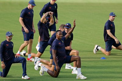 South Africa's players attend a practice session at the Arun Jaitley Stadium in New Delhi. AFP