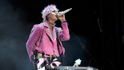 American rapper Machine Gun Kelly recently added a Bengal kitten to his family with fiancee Megan Fox. Invision / AP