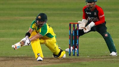 Australia's Matthew Wade bats in Dhaka on Tuesday.