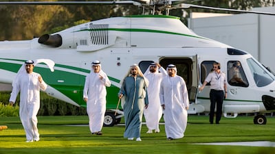 Sheikh Mohammed bin Rashid arrives at Al Shati Palace