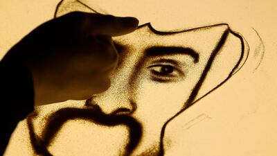 Seven years later, Al Mughairy’s light box is still home-made, as is the box it travels in, the sand container and all the paraphernalia she needs to take with her for a show. Pawan Singh / The National