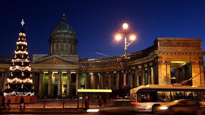 Kazan Cathedral in St Petersburg, Russia, the suspected target of an alleged ISIL terrorist plot. EPA/ANATOLY MALTSEV