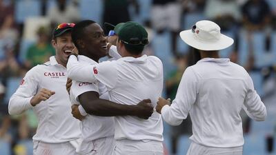 Kagiso Rabada took seven wickets to end England's first inning reply. Themba Hadebe / AP Photo