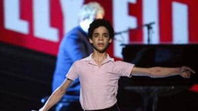Actor David Alvarez of 'Billy Elliot, The Musical' performs during the opening number of the 63rd annual Tony Awards ceremony in New York.