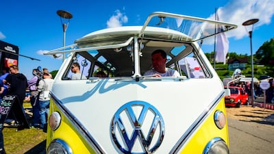 A split-screen ‘bus’ brings old school cool to the festival and these classics command incredible prices these days, having become rare and collectable. Courtesy Volkswagen