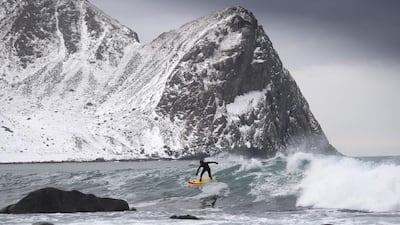 Unstad is located above the Arctic Circle.