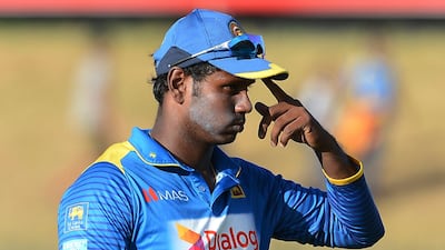Sri Lanka captain Angelo Mathews will give his leadership responsibilities a thought. Lakruwan Wanniarachchi / AFP