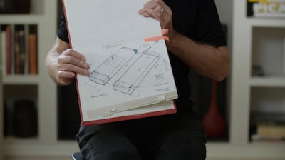 Marc Porat, founder of General Magic, shares his “blueprint” for the smartphone, while being interviewed for the feature film “General Magic”.