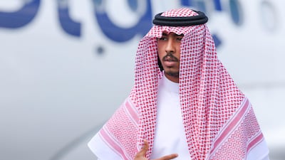 Al Qadsiah defender Jehad Thakri at Austin-Bergstrom International Airport with the rest of the Saudi Arabia World Cup team. AFP