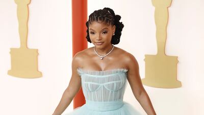 Halle Bailey wears Dolce & Gabbana. EPA