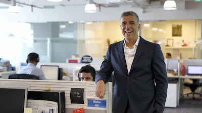 Rabea Ataya, serial entrepreneur and chief executive of Bayt.com is considering taking the largest online job site public. Pawan Singh / The National